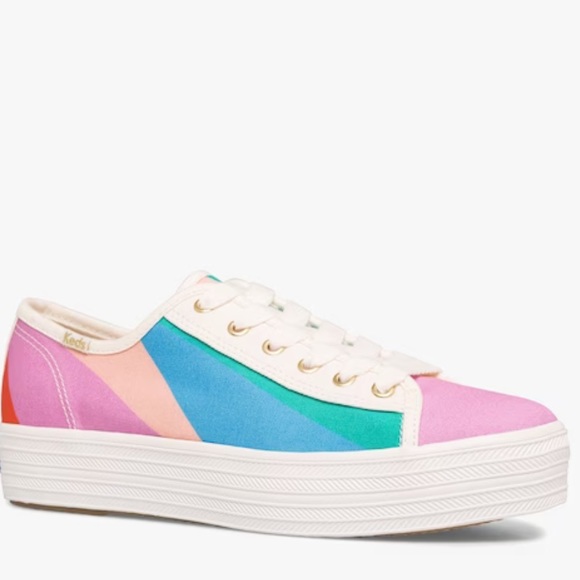 Keds X Kate Spade New York Triple Kick Multi Striped... - Picture 2 of 7